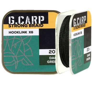 Поводочный материал Golden Catch G.Carp Strong Braid Hooklink X6 20м 15lb (4165205)