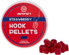 Пеллетс Brain Hook Pellets Strawberry (клубника) 16мм 70г (1858-53-81)