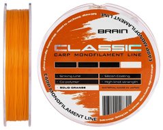 Волосінь Brain Classic Carp Line Solid orange 150m 0,25mm 6,6kg 15lb (1858-80-85)