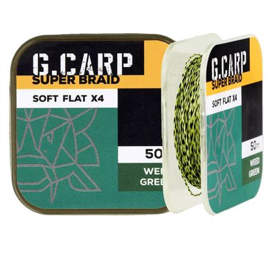 Повідковий матеріал Golden Catch G.Carp Super Braid Soft Flat X4 50м 25lb (4165211)