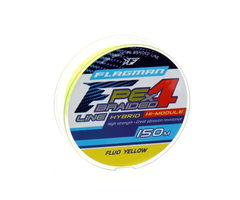 Шнур Flagman PE Hybrid F4 150м / 0.10мм / FluoYellow (25150-010)